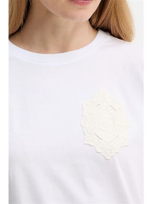 Twinset T-shirt in cotone con logo TWINSET | TT2044/00001